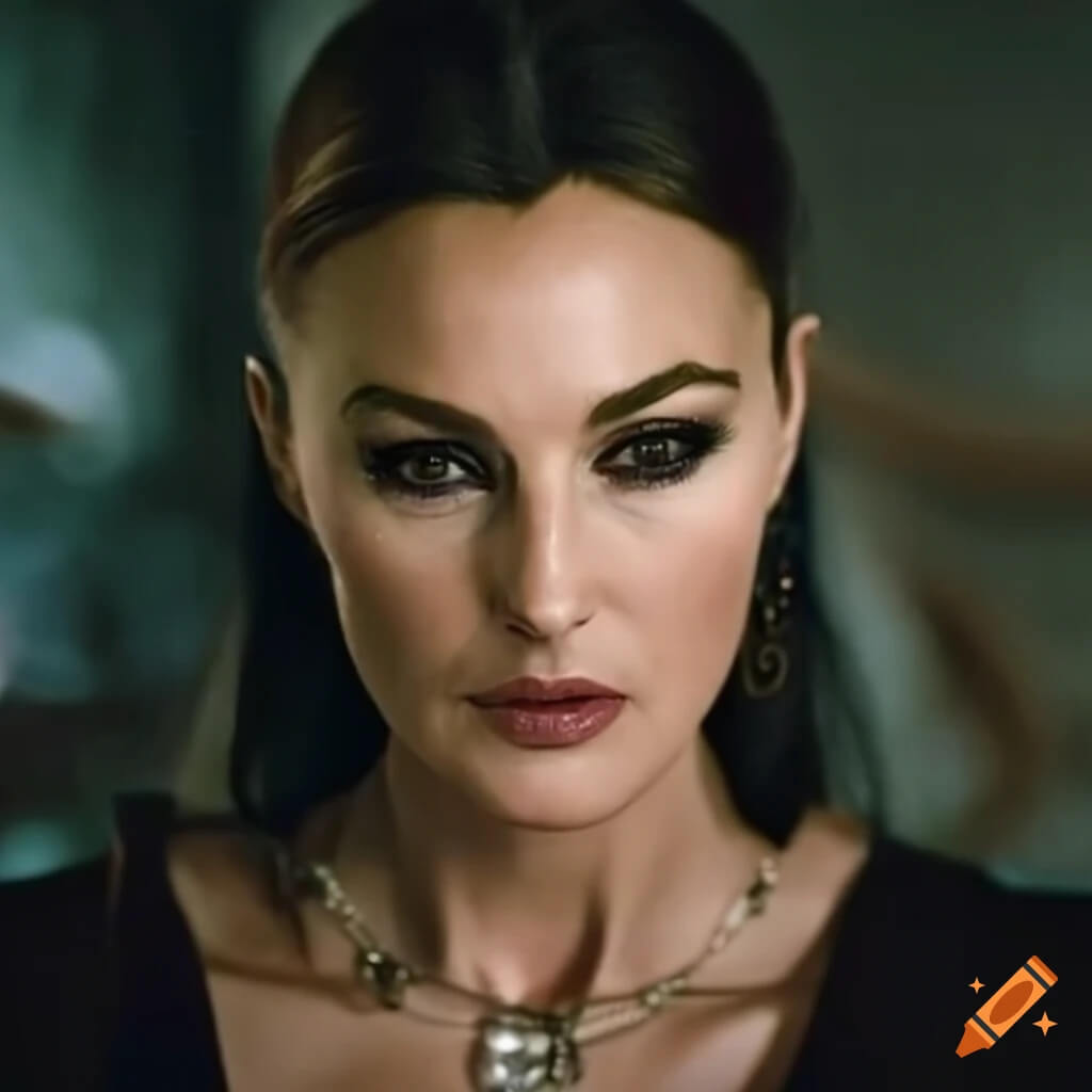 Monica Bellucci as the oldest Bond girl (50 years old) Lucia Sciarra in the Spectre movie